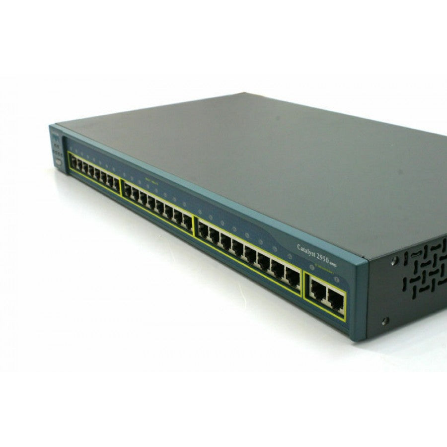 Cisco Catalyst (WS-C2950T24) 24-Ports Rack-Mountable Switch Managed stackable