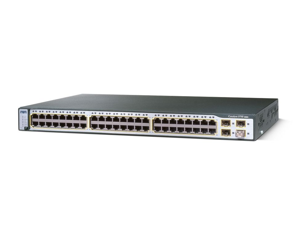 Cisco WS-C3750-48TS-S 48 Port Rack Mountable Catalyst Switch
