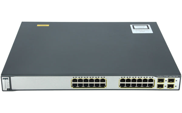 Cisco WS-C3750G-24PS-S 24 Port PoE 10/100/1000 Gigabit Switch