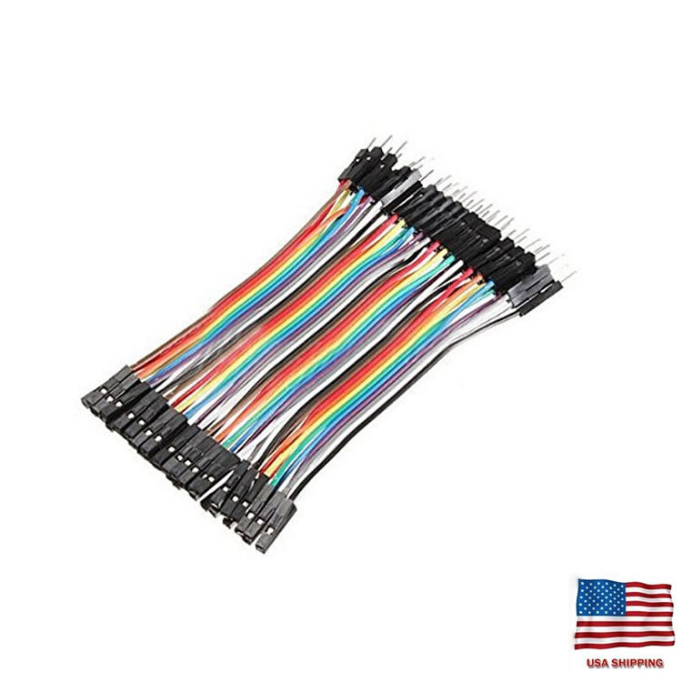 40pcs 10cm Male To Female Dupont Wire Jumper Cable for Arduino Breadboard