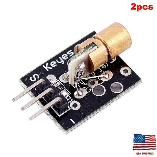 2pcs Laser Sensor Module KY008 Laser Transmitter Module for Arduino
