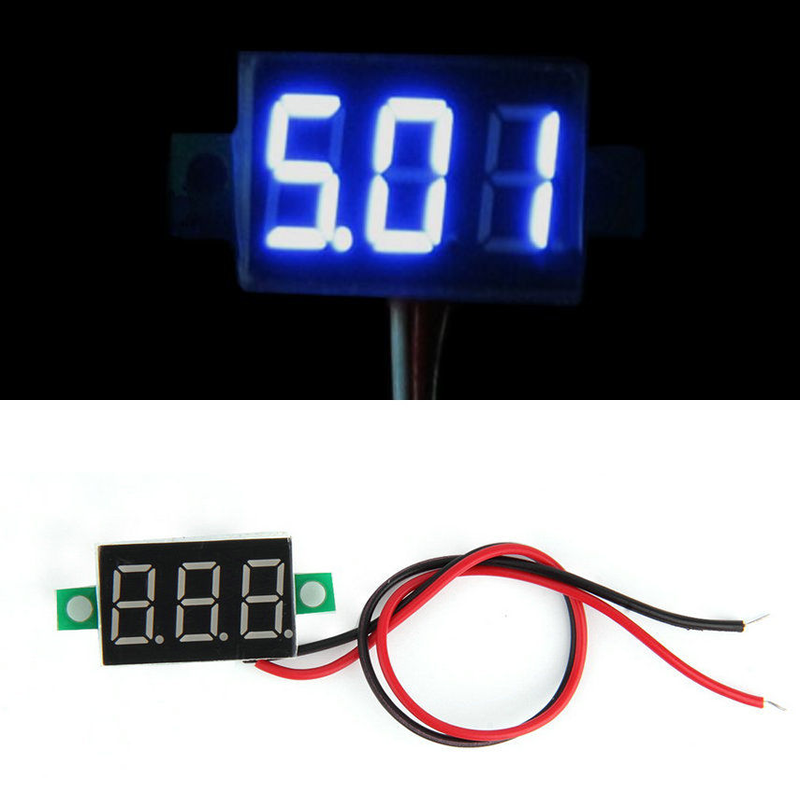 Mini Blue DC 0-30V LED Display Digital Voltage Voltmeter Panel For Arduino