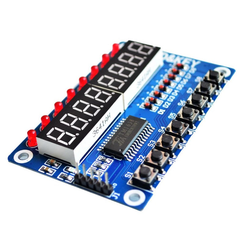8 Bit Led Bar Library Arduino 8-Bit LED 8-Bit Digital Tube 8-Bit Key TM1638 module for AVR Arduino A ...